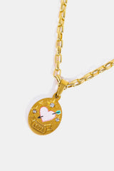 Stainless Steel 18K Gold-Plated Necklace Necklaces - Tophatter Daily Deals