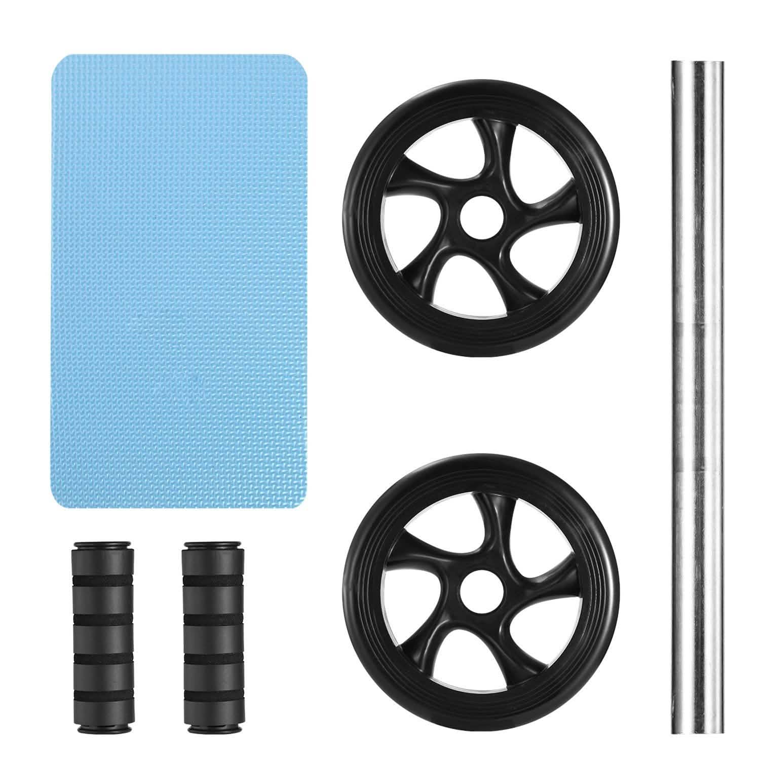 Ab Roller Wheel Fitness Exercise with Knee Pads Fitness & Exercise - Tophatter Daily Deals