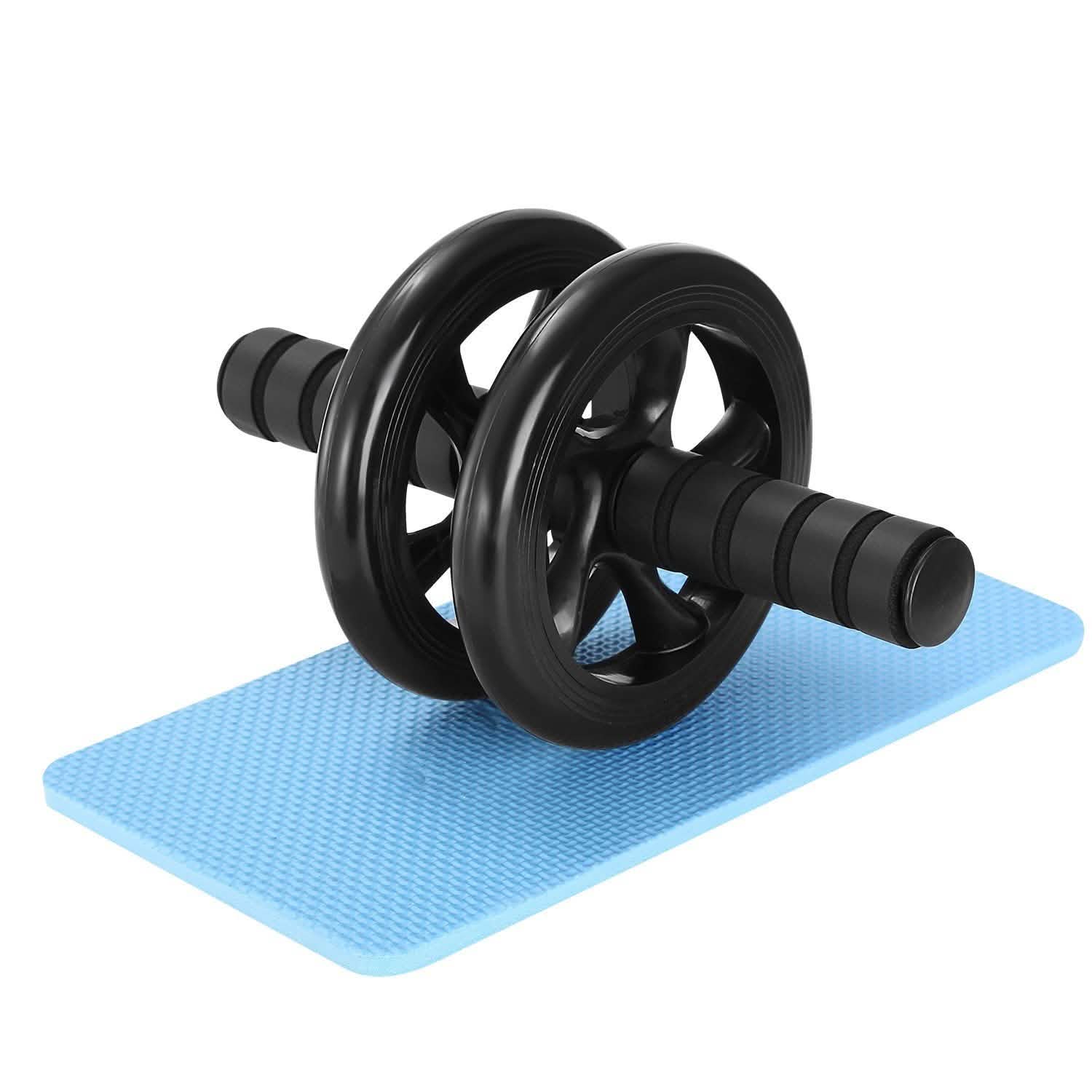 Ab Roller Wheel Fitness Exercise with Knee Pads Fitness & Exercise - Tophatter Daily Deals