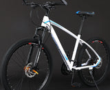 Aluminum Alloy Oil Pressure Double Disc Brake Shock Absorption Mountain Bike White blue mechanical brake 0 - Tophatter Daily Deals