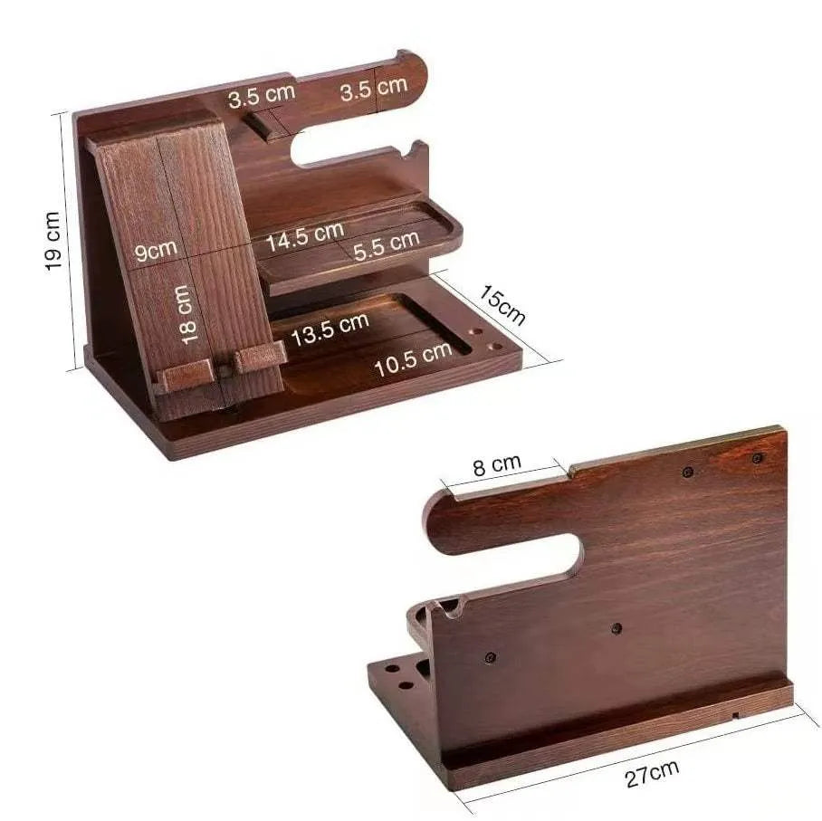 Solid Wood™ Phone Stand Phone Stand - Tophatter Daily Deals