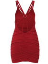 Glitter Double Spaghetti Straps Mini Dress Cocktail Dresses - Tophatter Daily Deals