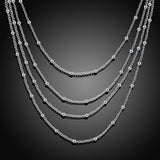 Bead Necklace Jewelry Jewelry Electroplating Silver Jewelry 4 Style 0 - Tophatter Daily Deals