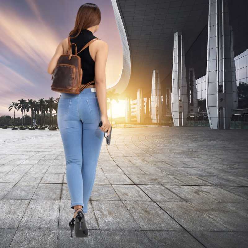 Abby Concealed Carry Studded Leather Backpack Purse Handgun Purses - Tophatter Daily Deals