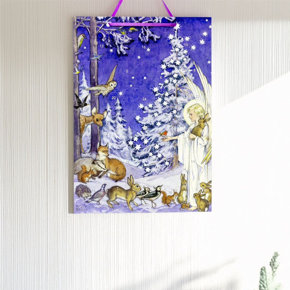 Woodland Angel Christmas Advent Calendar | Traditional Picture Advent Calendar Advent Calendar - Tophatter Daily Deals