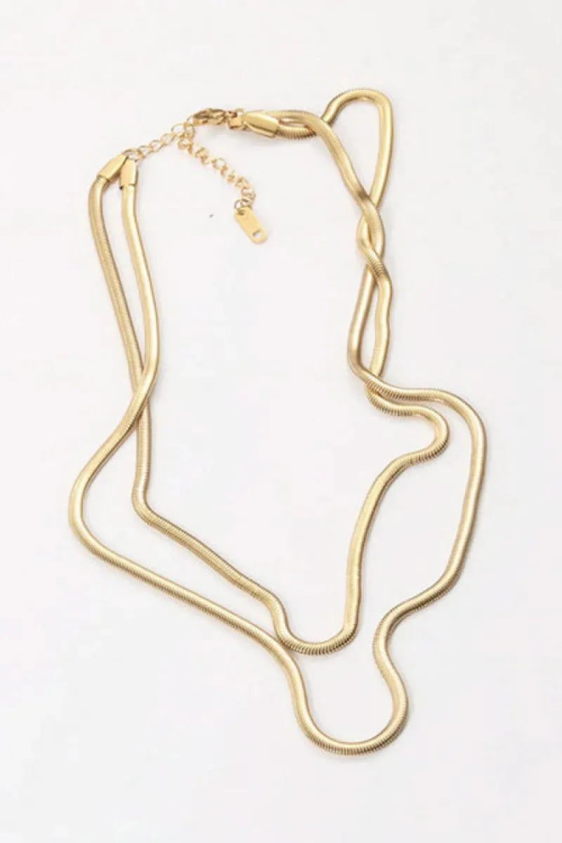 Gold Plated Necklace Gold One Size Necklaces - Tophatter Daily Deals