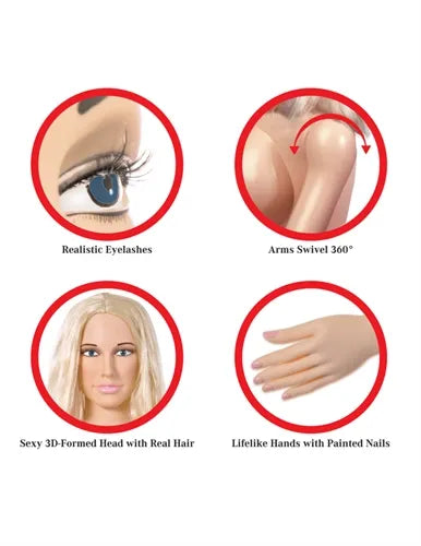 Pipedream Extreme Dollz Hannah Harper – Life Size Inflatable Love Doll > Sex Toys > Sex Dolls > Inflatable - Tophatter Daily Deals