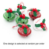 Set of 6 Small Festive Jingle Bells | Christmas Tree Hanging Ornaments - 4cm Baubles - Tophatter Daily Deals