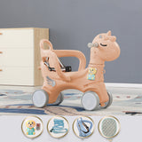 Baby Rocking Cart Birthday Gift Coral powder Angel taxi 0 - Tophatter Daily Deals