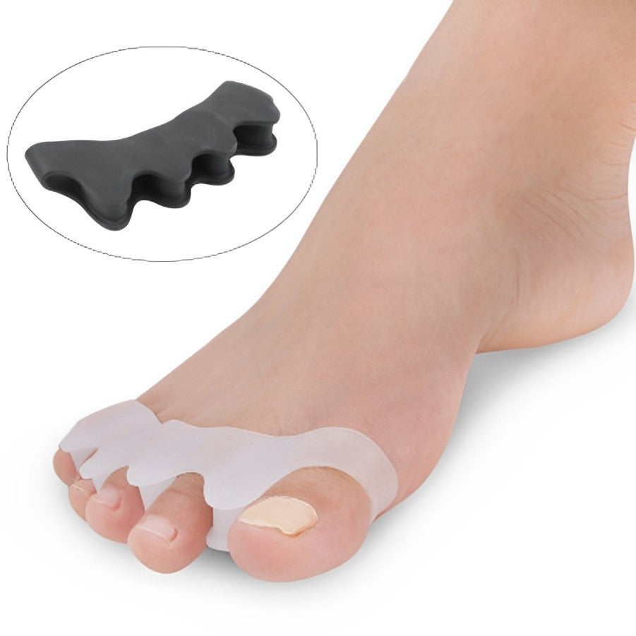 Hammer Toe Splint Silicone Gel Toe Separator Brace Brown - Tophatter Daily Deals