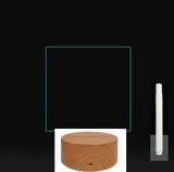 3D Acrylic Board Handwriting Message Board LED Light Style3 Wood grain A 0 - Tophatter Daily Deals