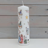Traditional Countdown To Christmas Advent Candle | Christmas Nativity Pillar Advent Candle With Numbers | Advent Christmas Candle Festive Pillar Candle Advent Candle - Tophatter Daily Deals