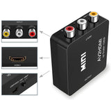 ABLEWE 1080P Mini RCA Composite CVBS Video Audio Converter Adapter TV & Video - Tophatter Daily Deals