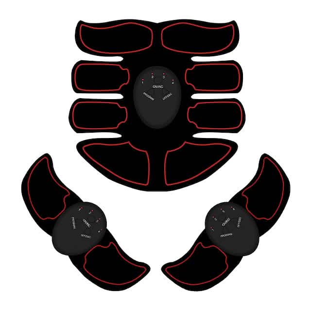 Abs Stimulator Abdominal Shaping Belt Light Red Fitness & Exercise - Tophatter Daily Deals
