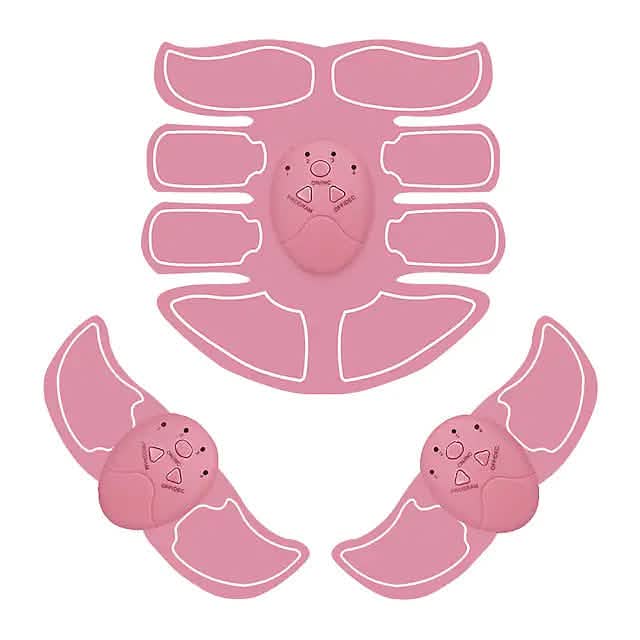 Abs Stimulator Abdominal Shaping Belt Pink Fitness & Exercise - Tophatter Daily Deals