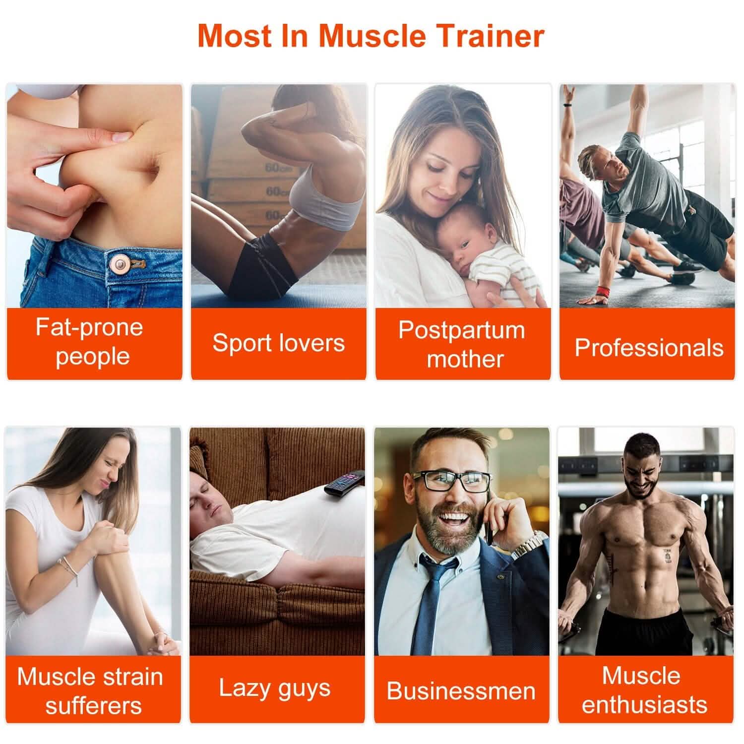 Abs Stimulator Muscle Toner EMS with 6 Modes Fitness & Exercise - Tophatter Daily Deals