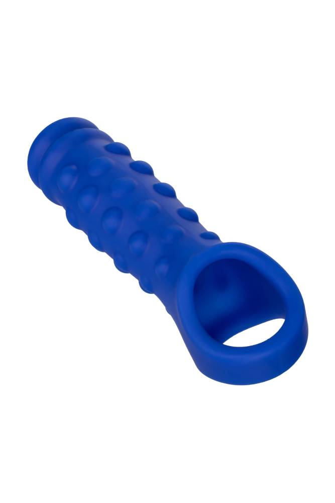 Cal Exotics - Admiral - Liquid Silicone Beaded Penis Extension - Blue Sex Toy - Tophatter Daily Deals