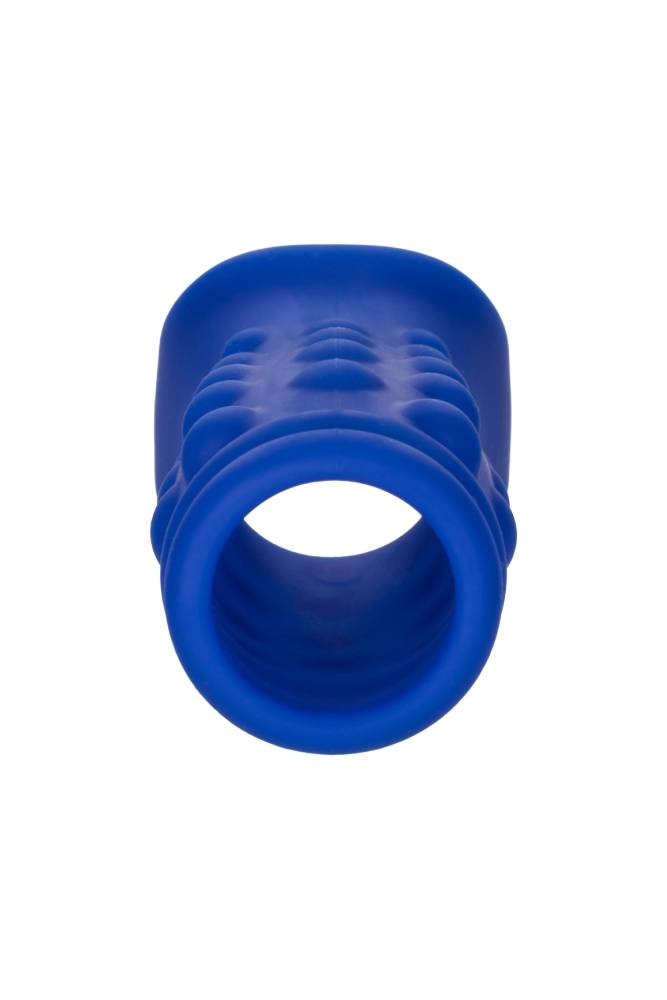 Cal Exotics - Admiral - Liquid Silicone Beaded Penis Extension - Blue Sex Toy - Tophatter Daily Deals