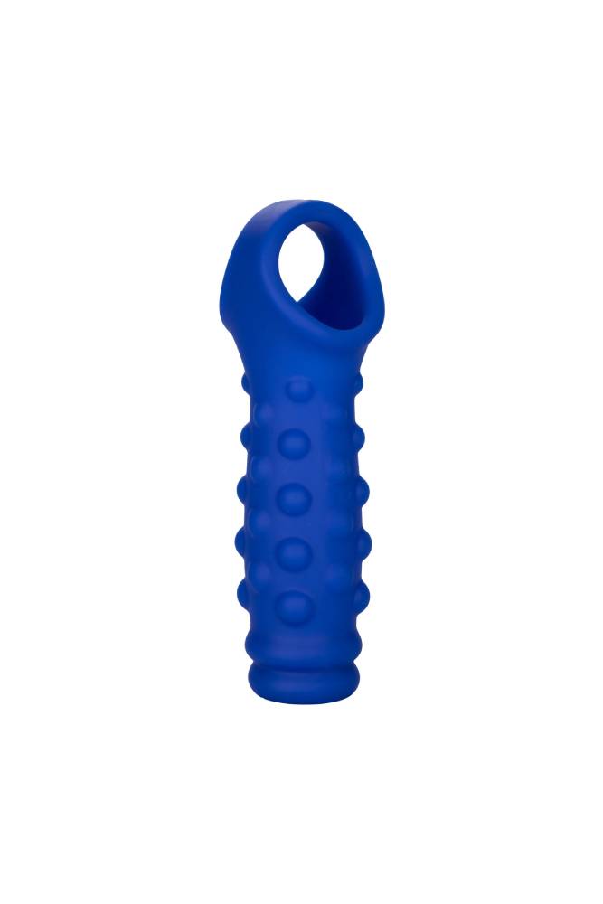 Cal Exotics - Admiral - Liquid Silicone Beaded Penis Extension - Blue Sex Toy - Tophatter Daily Deals