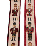 Luxury Nutcracker Wired Christmas Ribbon | Festive Ribbon Gift Wrapping & Craft Tree Decoration - Tophatter Daily Deals