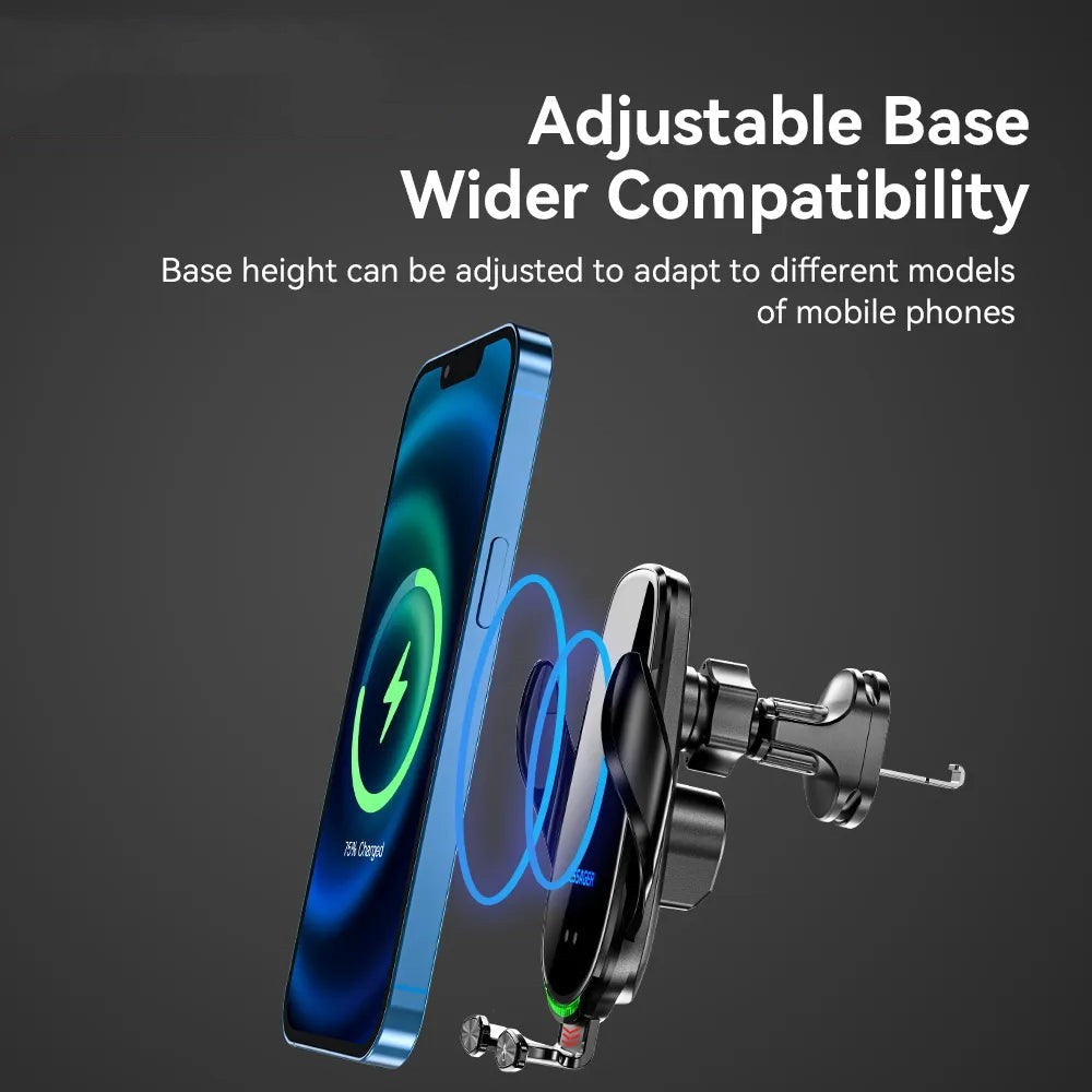 15W Intelligent Infrared Sensor Wireless Charger On-board Bracket 0 - Tophatter Daily Deals