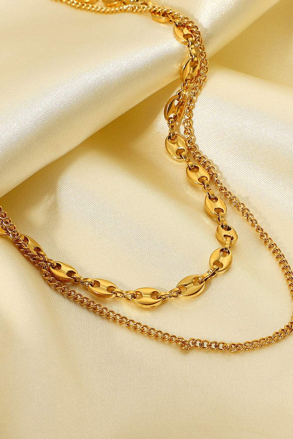 Dreaming of You Gold-Plated Double-Layered Necklace Necklaces - Tophatter Daily Deals