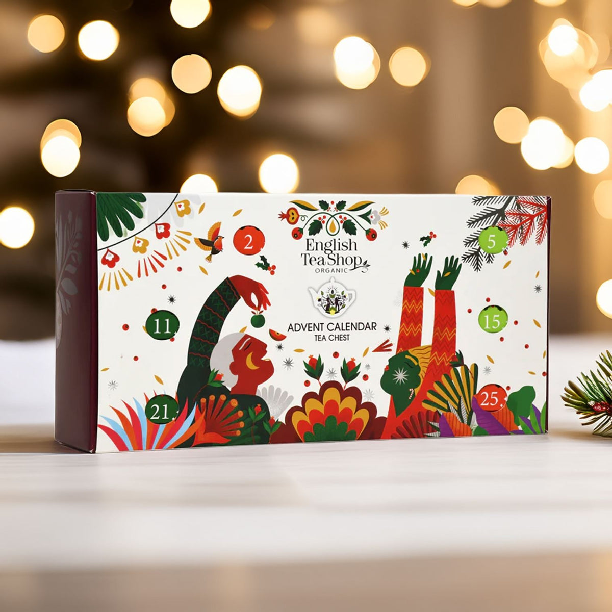 Tea Chest Advent Calendar | 25 Pyramid Tea Bags Christmas Advent Calendar Advent Calendar - Tophatter Daily Deals