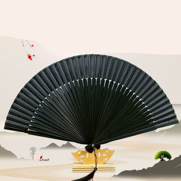 40 Square Women's Folding Fan Chinese Style Hanfu Accessories 0 - Tophatter Daily Deals