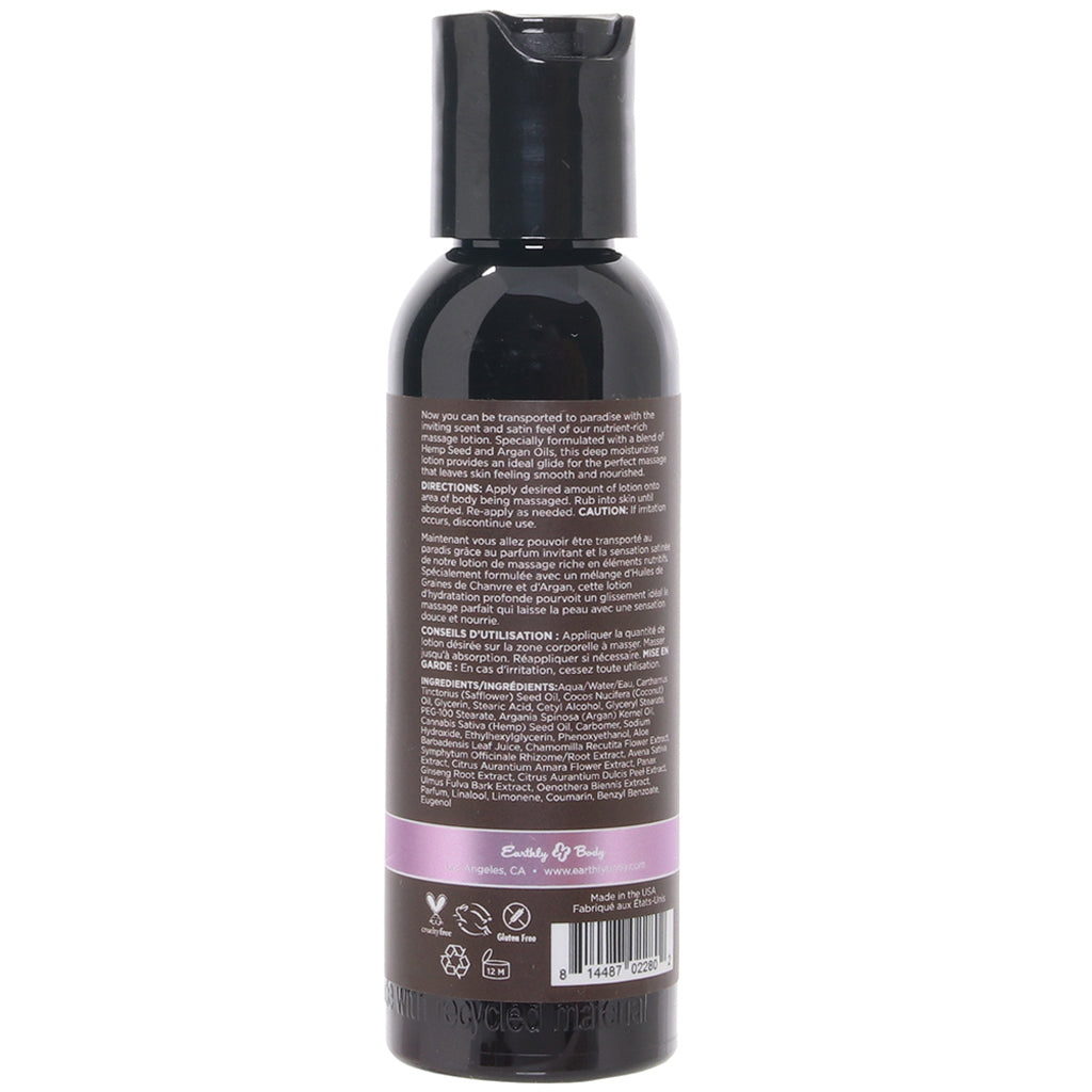 Hemp Seed Massage Lotion 2oz/60ml in Lavender - Tophatter's Adult Products Sensual Love > Massage - Tophatter Daily Deals