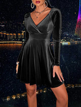 Surplice Raglan Sleeve Mini Dress Cocktail Dresses - Tophatter Daily Deals