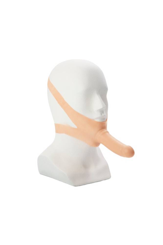 Cal Exotics - Accommodator Face Strap-On - Beige Sex Toy - Tophatter Daily Deals