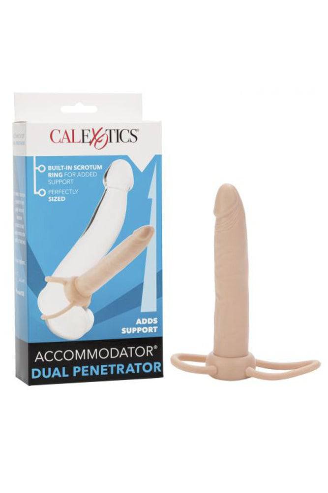 Cal Exotics - Accommodator Dual Penetrator Strap-On - Ivory Sex Toy - Tophatter Daily Deals