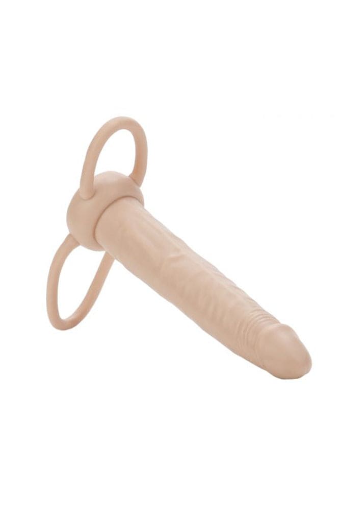 Cal Exotics - Accommodator Dual Penetrator Strap-On - Ivory Sex Toy - Tophatter Daily Deals