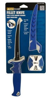 ACCUSHARP FILLET KNIFE + 2 STEP CERAMIC SHARPENER - Tophatter's Army Deals KNIVES - Tophatter Daily Deals