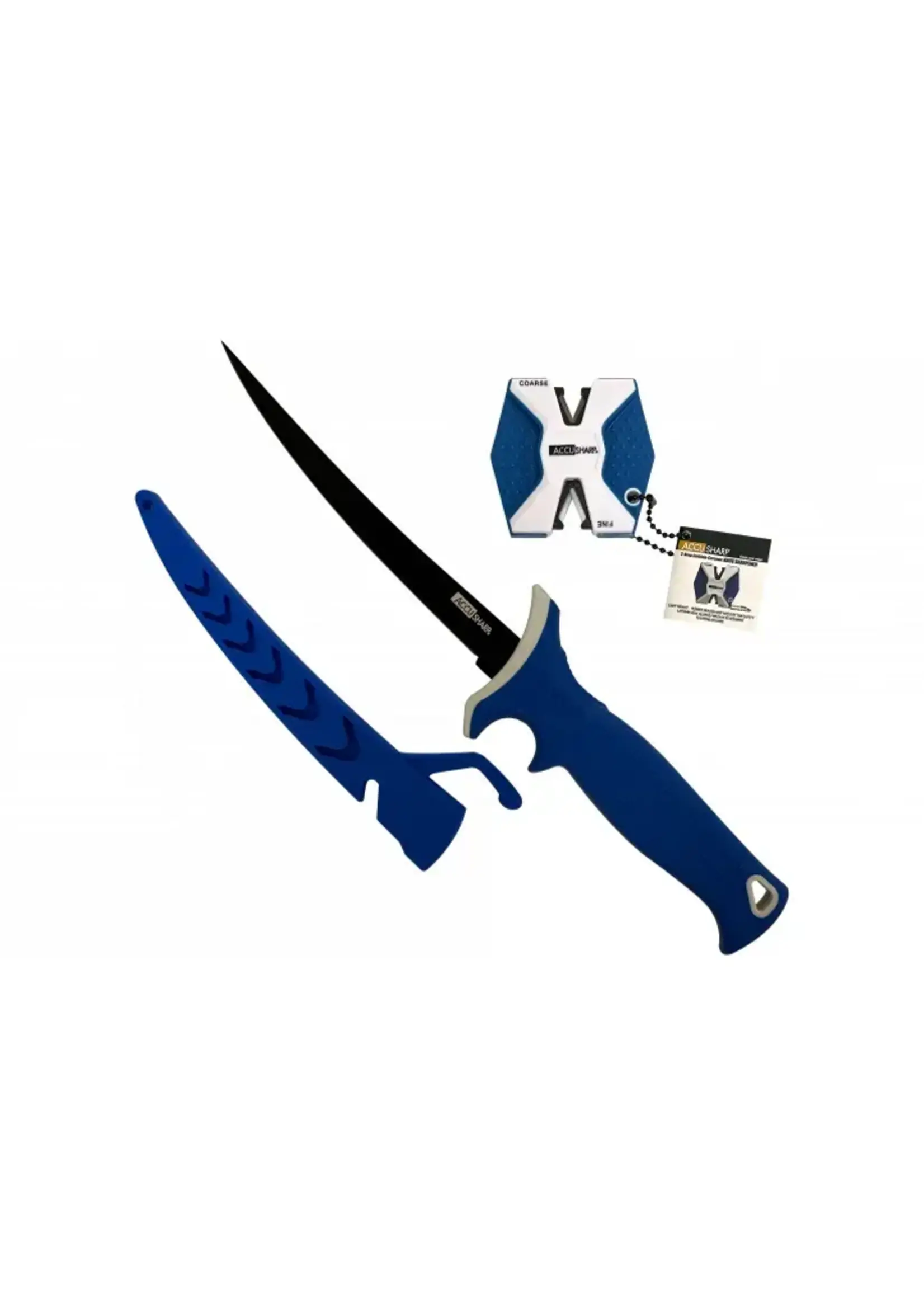 ACCUSHARP FILLET KNIFE + 2 STEP CERAMIC SHARPENER - Tophatter's Army Deals KNIVES - Tophatter Daily Deals