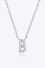 A To F Zircon 925 Sterling Silver Necklace Necklaces - Tophatter Daily Deals