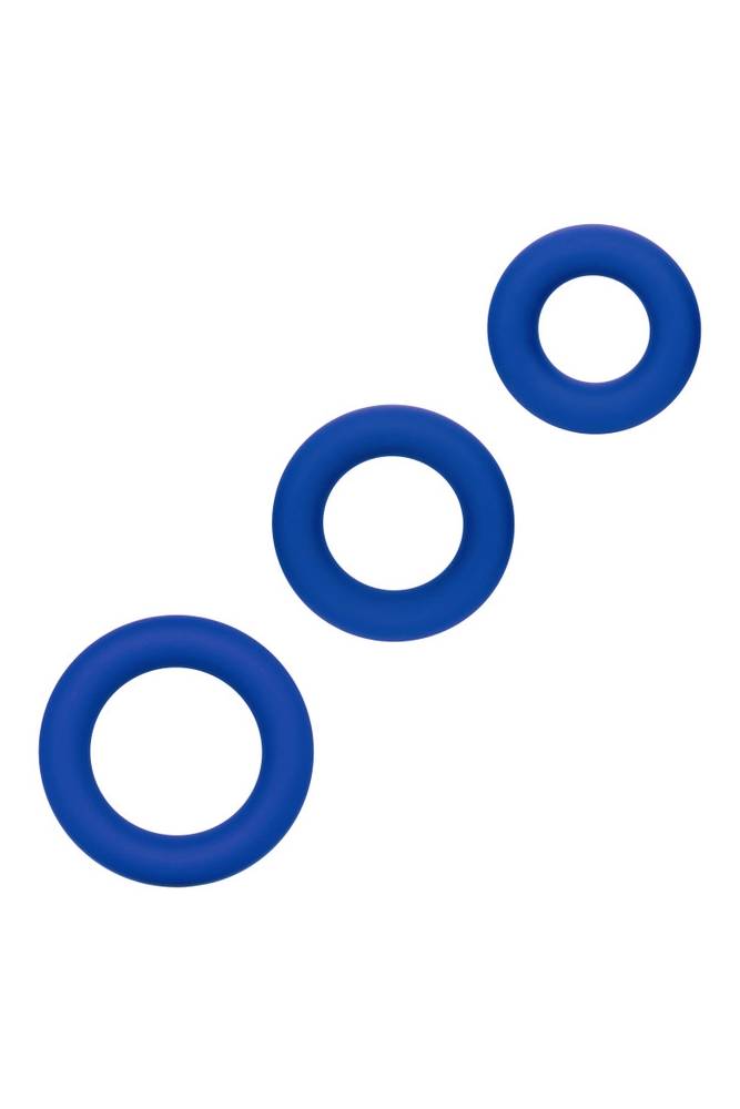 Cal Exotics - Admiral - Universal Cock Ring Set - Blue Sex Toy - Tophatter Daily Deals