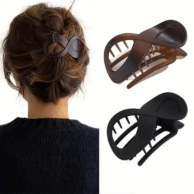 Acrylic Hair Claw Thick Hair Barrettes For Styling Hair Matte Beauty & Personal Care - Tophatter Daily Deals