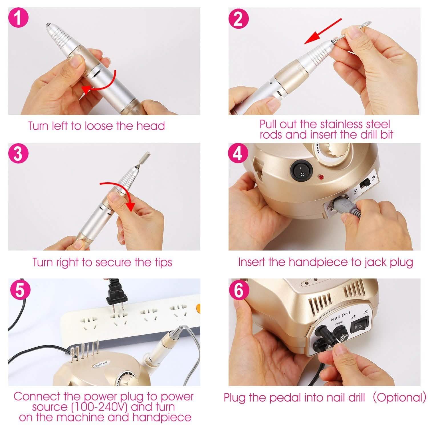 Acrylic Nail Drill Machine Beauty & Personal Care - Tophatter Daily Deals