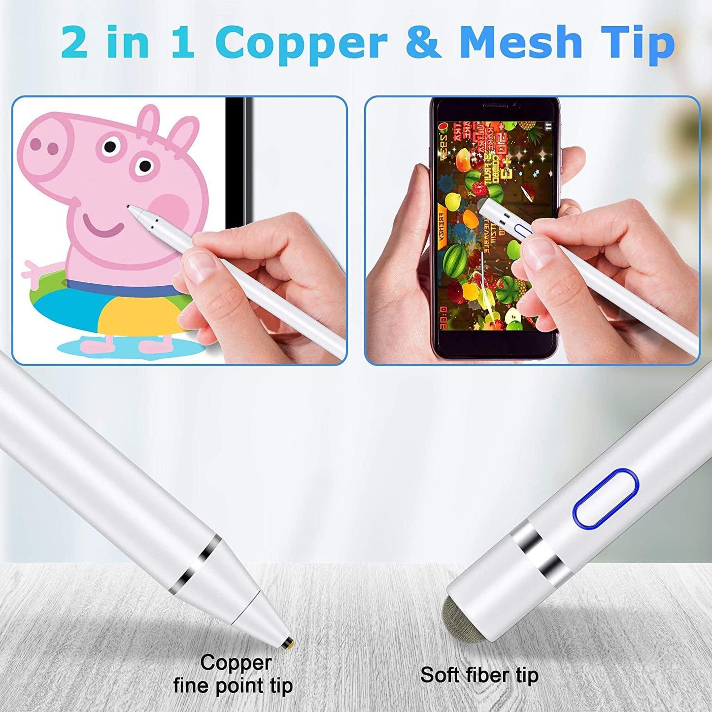 Active Stylus Digital Pen for Touch Screens Stylus Pencil - Tophatter Daily Deals