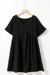 V-Neck Short Sleeve Dress Casual Dresses - Tophatter Daily Deals