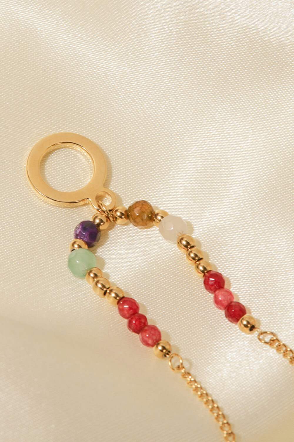 18K Gold-Plated Hoop Pendant Necklace Necklaces - Tophatter Daily Deals