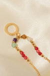 18K Gold-Plated Hoop Pendant Necklace Necklaces - Tophatter Daily Deals