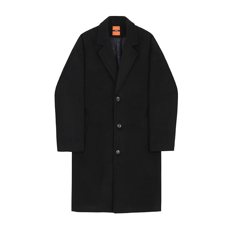 Warm Classic Men's Wool Coat - Mid Length, Wool Winter 3D Changing Face Moving Picture Frame - Tophatter Daily Deals