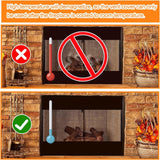 2-pack Magnetic Fireplace Winter Indoor Fireplace Ventilation Cover 0 - Tophatter Daily Deals