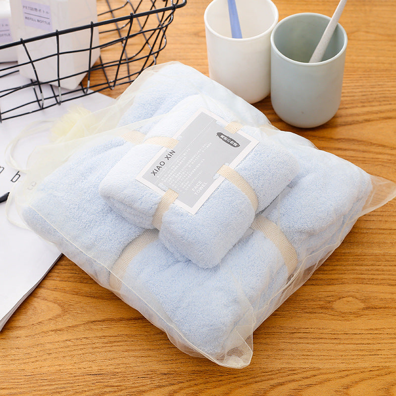 Absorbent Bath Towel For Mother And Child 6 Style 70x140 plus 34x74 0 - Tophatter Daily Deals