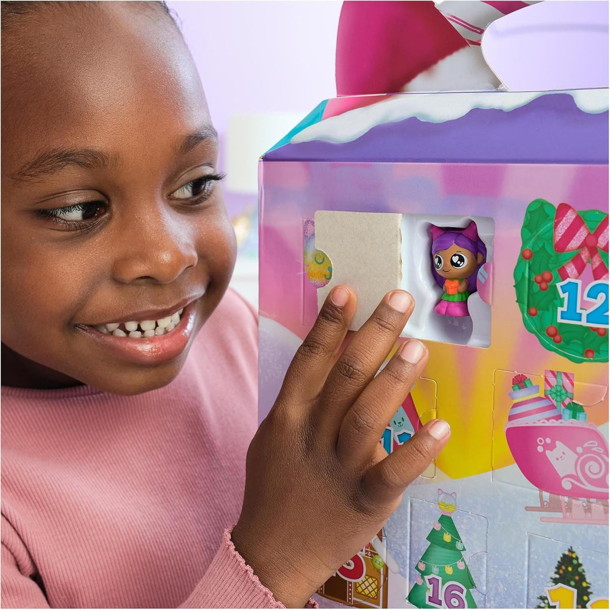 Gabby’s Dollhouse Christmas Advent Calendar for Kids with 24 Surprise Toys Advent Calendar - Tophatter Daily Deals