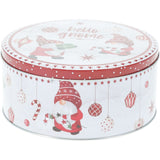 Set of 3 Christmas Gonk Storage Tins | 3-piece Gnome Round Kitchen Nesting Tins Biscuit Tin - Tophatter Daily Deals
