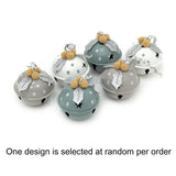 Set of 6 Baubles Pastel Jingle Bells | Christmas Tree Hanging Ornaments - 4cm Baubles - Tophatter Daily Deals
