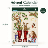 Christmas Wellies Traditional Picture Advent Calendar, 24 Door Calendar, 32.5cm Advent Calendar - Tophatter Daily Deals